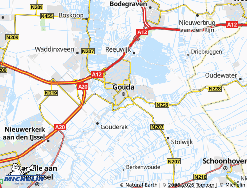 Mapa MICHELIN Gouda - ViaMichelin