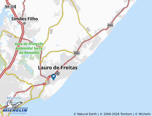 Carte MICHELIN Busca Vida - ViaMichelin