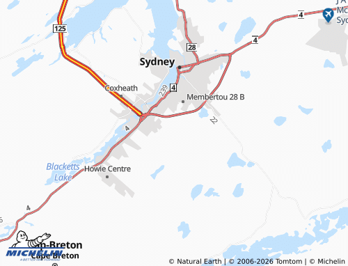 Mappa MICHELIN Prime Brook - ViaMichelin