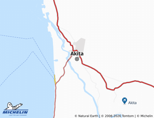 Mappa MICHELIN Akita - ViaMichelin
