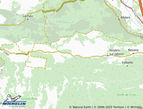 Mapa MICHELIN Saint-Vincent-sur-Jabron - ViaMichelin