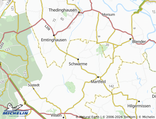 MICHELIN Schwarme map - ViaMichelin