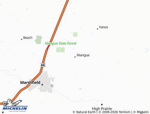 Mappa MICHELIN Niangua - ViaMichelin
