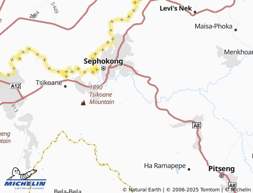 MICHELIN Ha Mahlomolo map - ViaMichelin