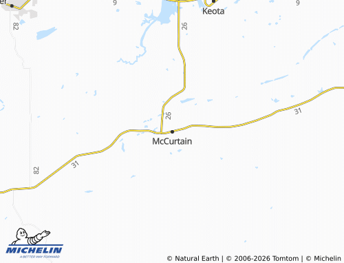 Carte MICHELIN McCurtain - ViaMichelin