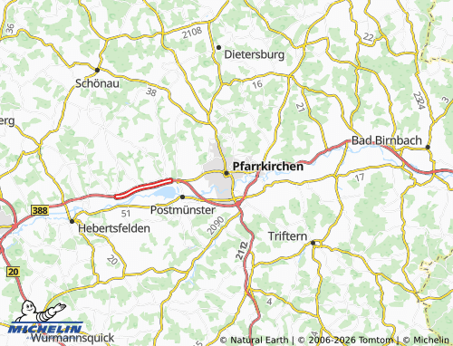 MICHELIN Pfarrkirchen map - ViaMichelin