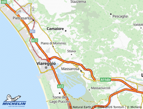 Mapa MICHELIN Stiava - ViaMichelin