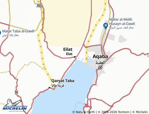 MICHELIN Eilat map - ViaMichelin