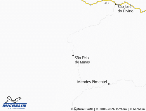 Mappa MICHELIN São Félix de Minas - ViaMichelin