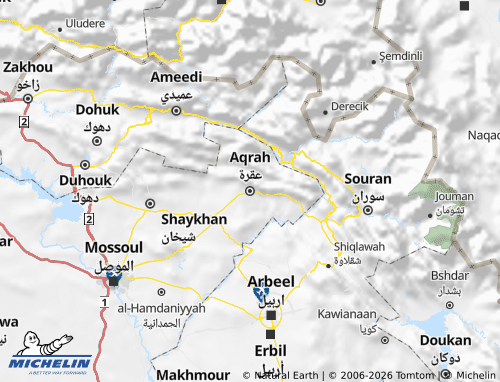 MICHELIN-Landkarte Aqrah - ViaMichelin