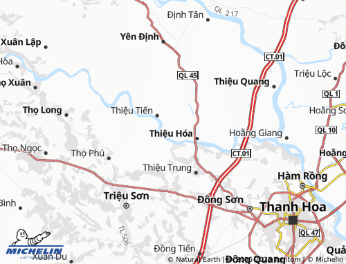 MICHELIN-Landkarte Thiệu Phúc - ViaMichelin