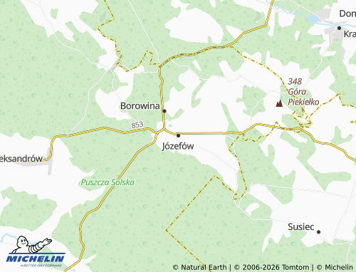 Mapa MICHELIN Józefów - ViaMichelin
