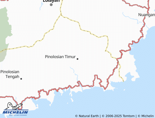 MICHELIN Pinolosian Timur map - ViaMichelin