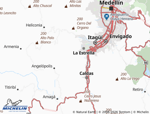 Carte MICHELIN El Guayabo - ViaMichelin