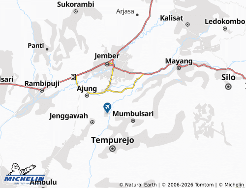Carte MICHELIN Rowo Indah - ViaMichelin