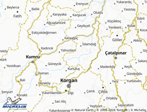 MICHELIN Beyceli map - ViaMichelin