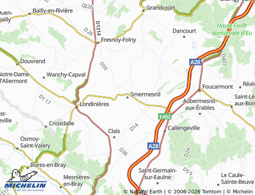 Mapa MICHELIN Smermesnil - ViaMichelin