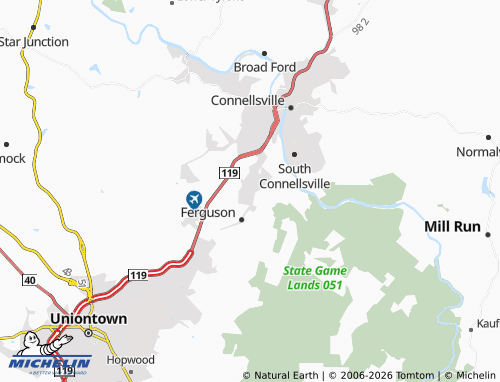 Mappa MICHELIN Dunbar - ViaMichelin