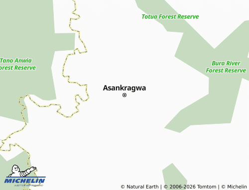 Mapa MICHELIN Asankragwa - ViaMichelin