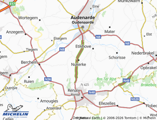Mappa MICHELIN Nukerke - ViaMichelin