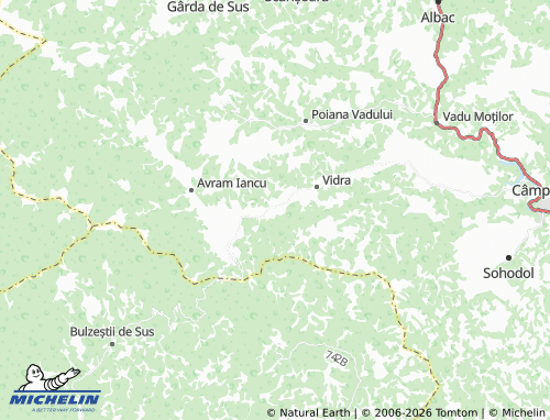 MICHELIN Mărtești map - ViaMichelin