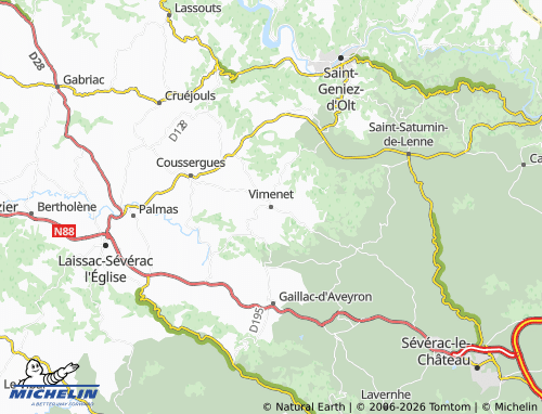 Mappa MICHELIN Vimenet - ViaMichelin