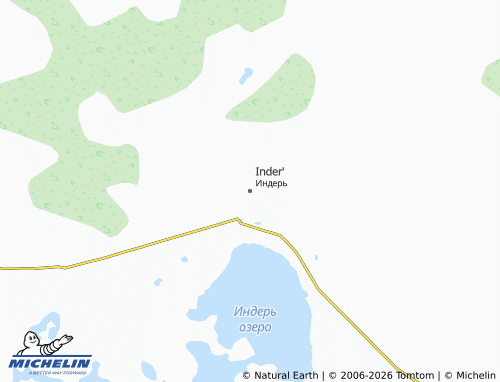 MICHELIN-Landkarte Inder' - ViaMichelin