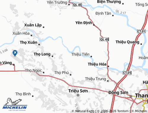 Mapa MICHELIN Thiệu Toán - ViaMichelin
