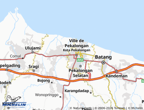 Carte MICHELIN Pekalongan Barat - ViaMichelin
