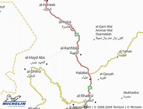 MICHELIN-Landkarte Al Mahfoudh - ViaMichelin