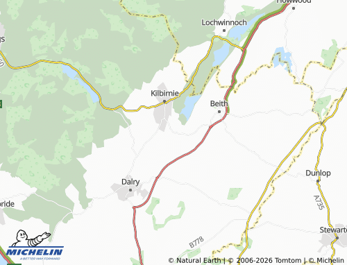 MICHELIN Glengarnock map - ViaMichelin