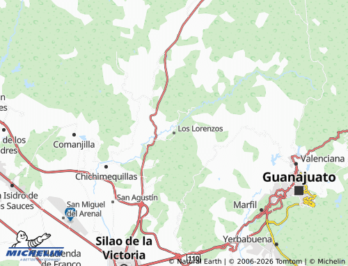 Kaart MICHELIN Los Lorenzos - ViaMichelin
