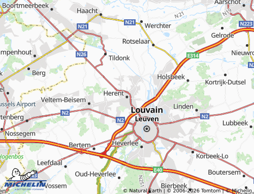 Mapa MICHELIN Herent - ViaMichelin