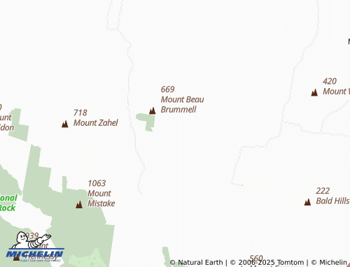 MICHELIN Mount Mort map - ViaMichelin
