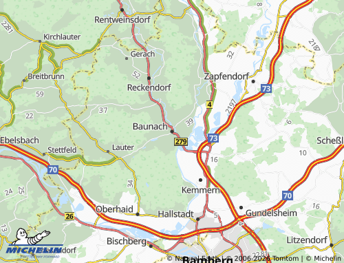 Mappa MICHELIN Baunach - ViaMichelin