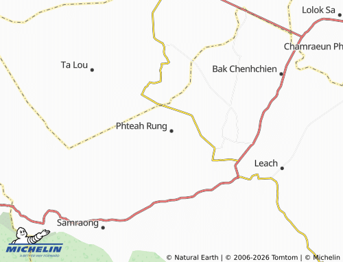 Carte MICHELIN Phteah Rung - ViaMichelin
