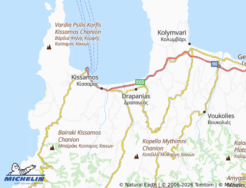 Carte MICHELIN Korfalonas - ViaMichelin