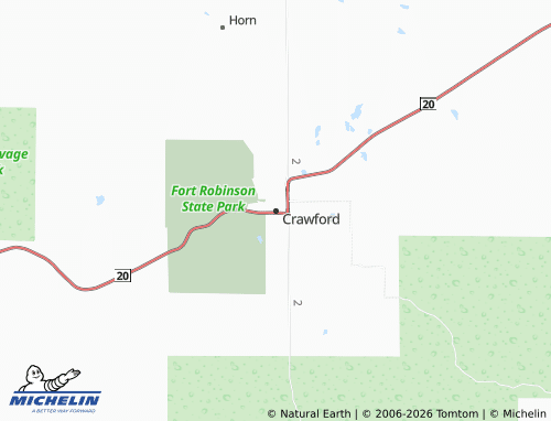 Mappa MICHELIN Crawford - ViaMichelin