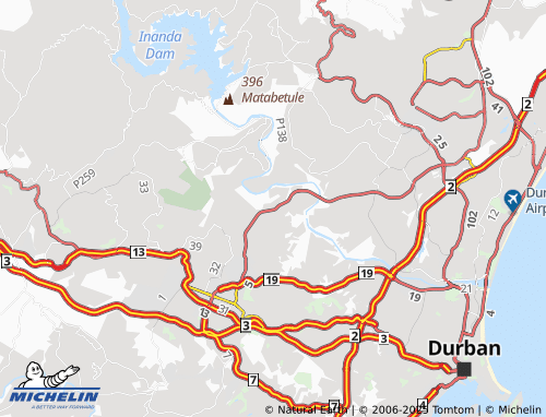 MICHELIN Kwadabeka G map - ViaMichelin