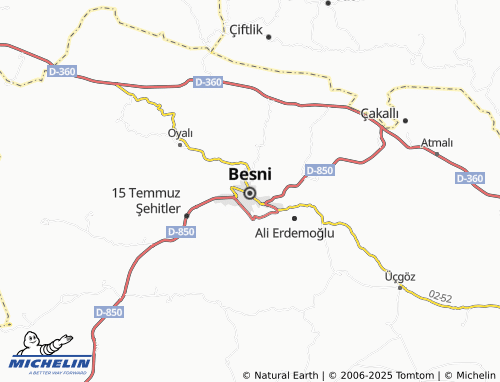 MICHELIN Yeni Besni map - ViaMichelin