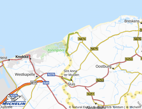 MICHELIN Retranchement map - ViaMichelin