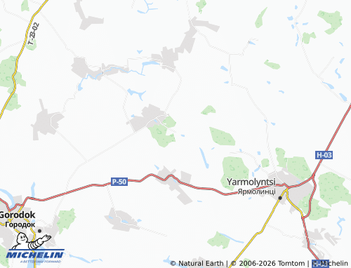 MICHELIN Slobidka-Oleksynetska map - ViaMichelin