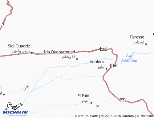 Mappa MICHELIN Idda Wu-Kmad - ViaMichelin