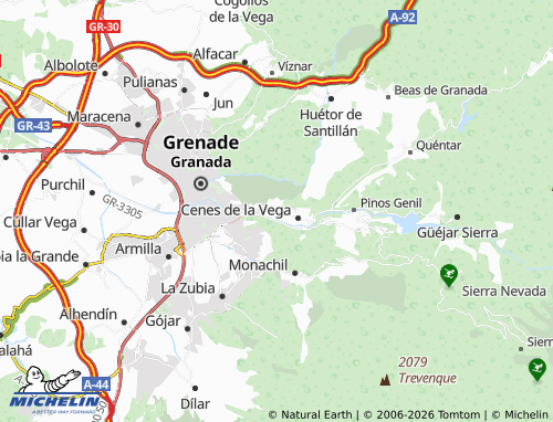 MICHELIN-Landkarte Lancha de Cenes - ViaMichelin