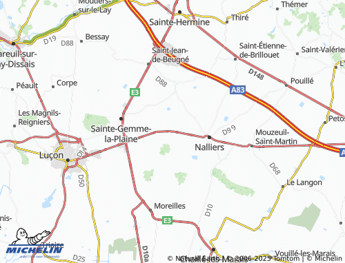 MICHELIN Chevrette map - ViaMichelin