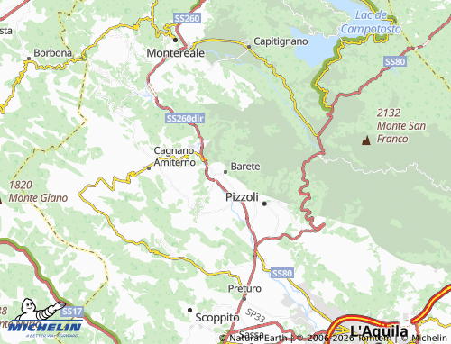 MICHELIN Barete map - ViaMichelin
