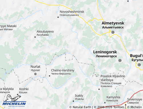 MICHELIN-Landkarte Tscheremschanski Rajon - ViaMichelin