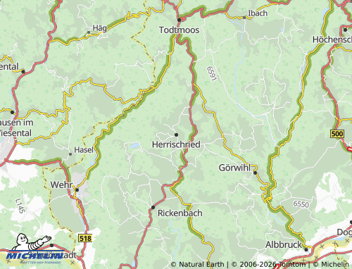 Mapa MICHELIN Herrischried - ViaMichelin