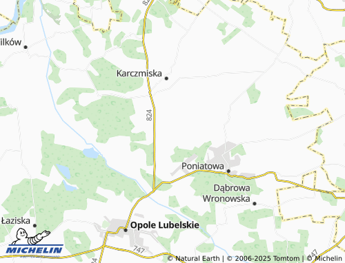 MICHELIN Głusko Małe map - ViaMichelin