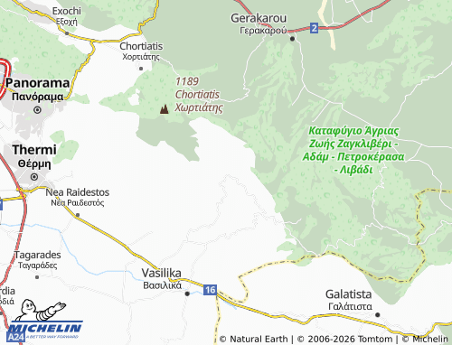 MICHELIN Peristera map - ViaMichelin